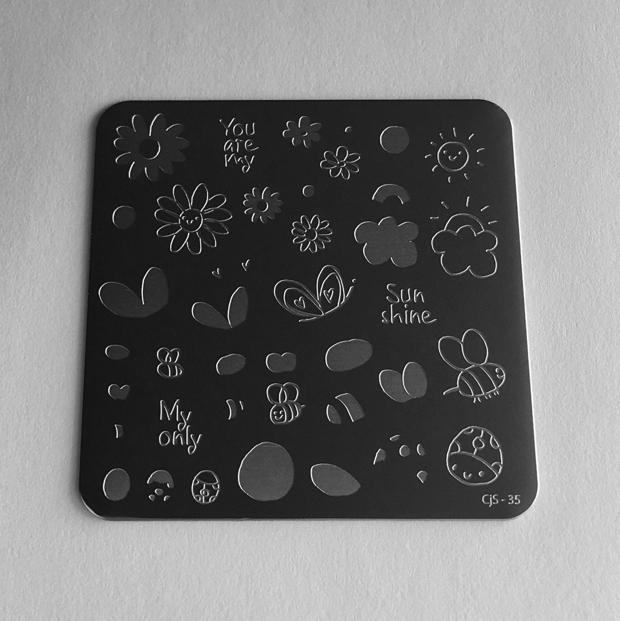 Clear Jelly Stamper SunShine nail stamping plate