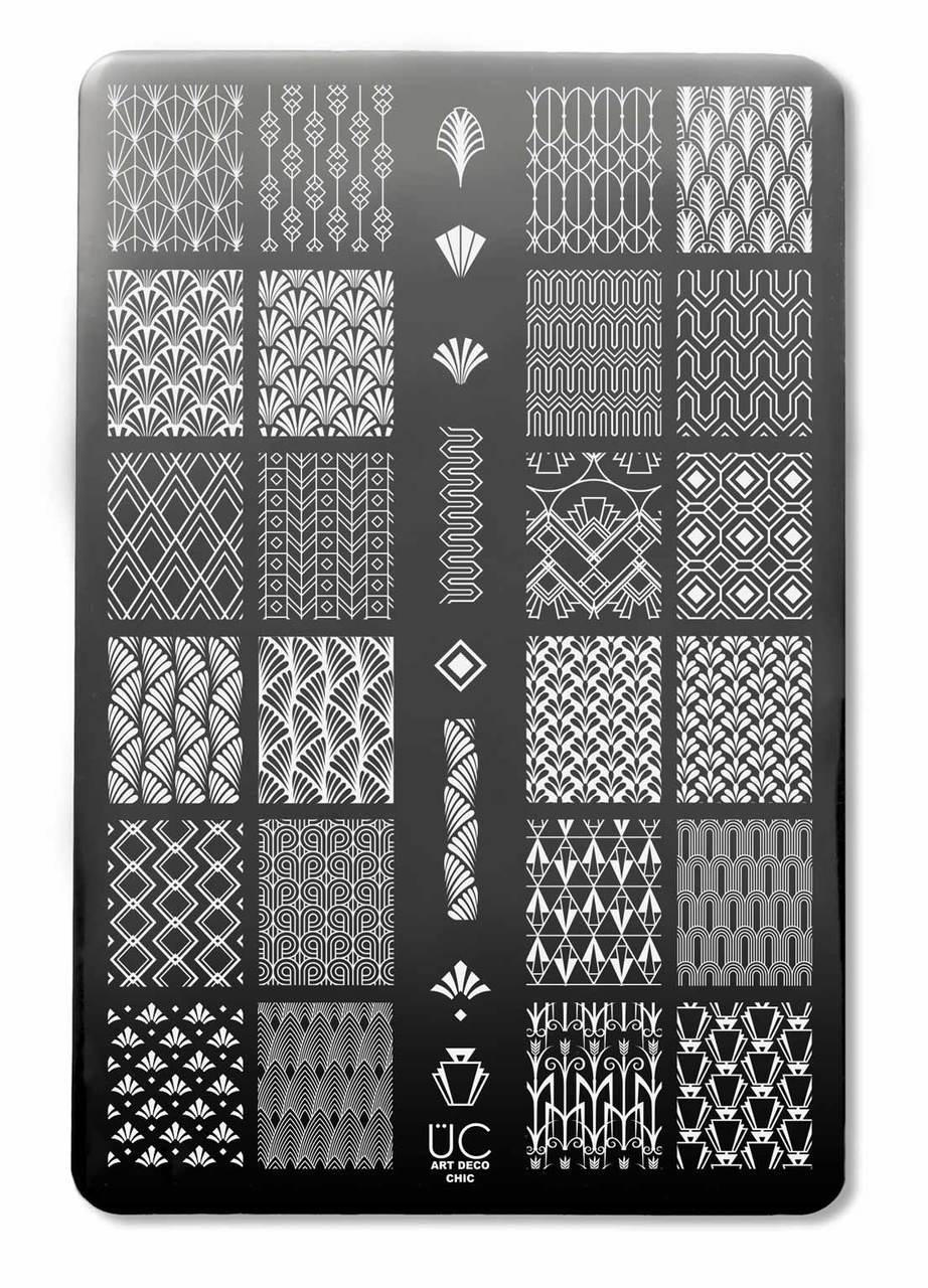Uber Chic Art Deco Nail Stamping Plate