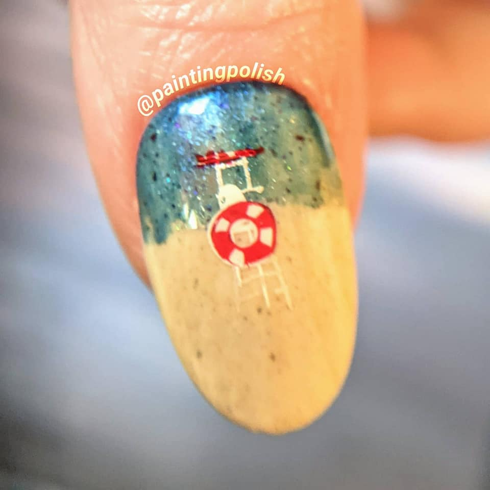 Summer Never Ends nail stamping plate by Clear Jelly Stamper, available