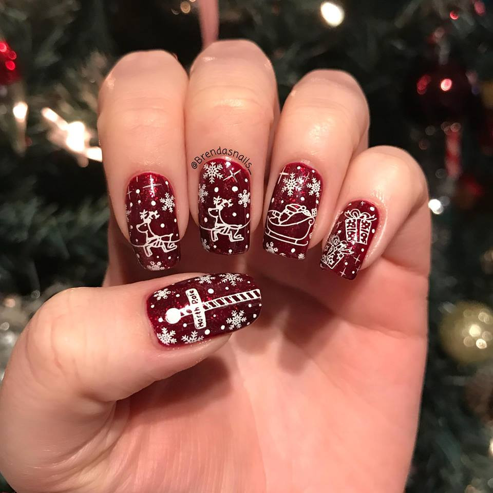 New Christmas Stamping Plate for Holiday Nail Art Designs