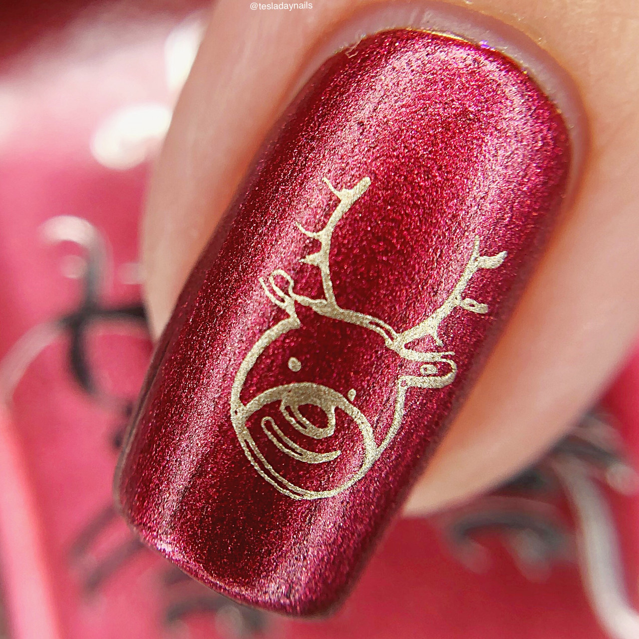 Iconic Holidays Mini Nail Stamp Plate by Lantern & Wren, available at