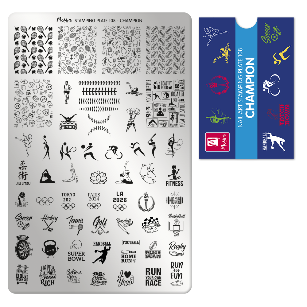 Moyra 108 Champion Nail Stamping Plate Available At Www Lanternandwren Com