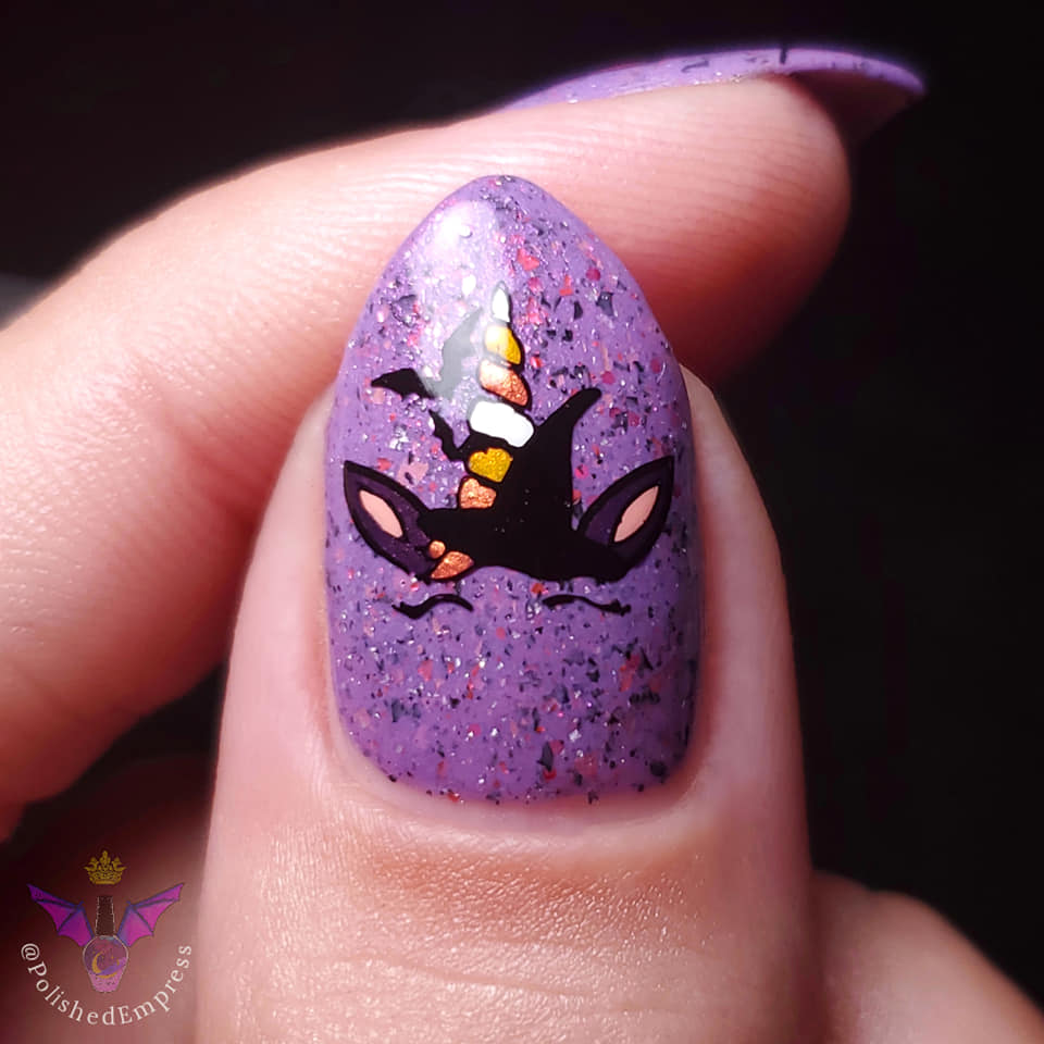 Moon rod nail parts Set 8P ♥︎·₊ Moon's Out, Broom's Out Lantern & Wren nail stamp plate, available