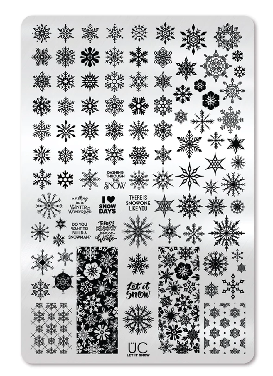 Winter Layers: Holiday Best (m081) - Nail Stamping Plate