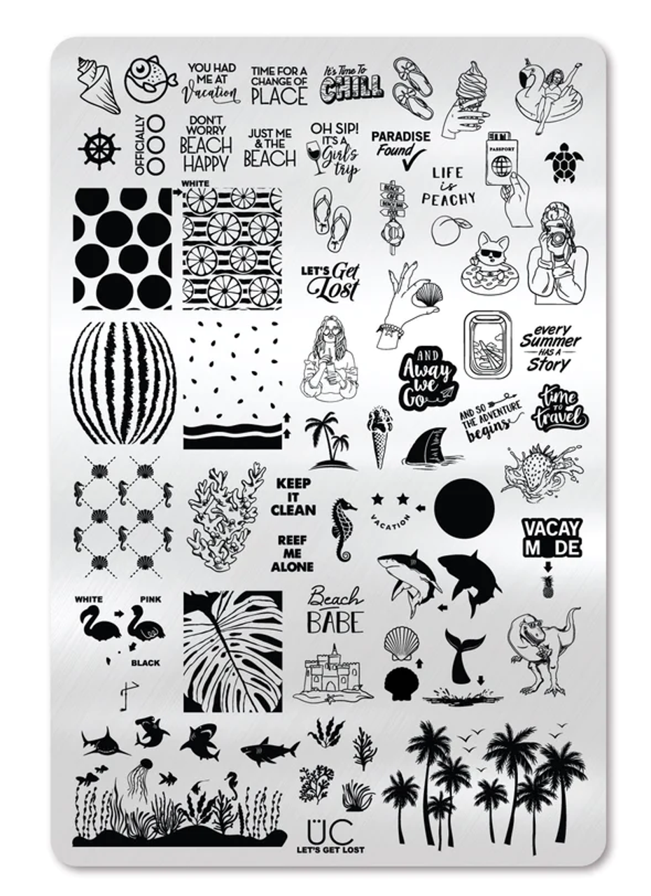 Nail Art Stamping Plate - #T31 - Premium Nail Art Essentials