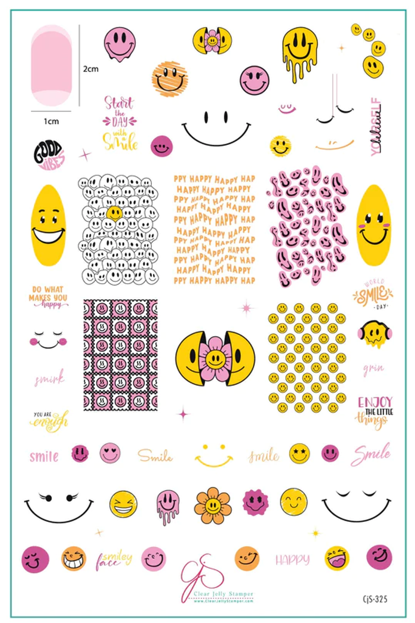 Color Club Nail Art Stamping Plate-emoji Patterns Nail Stamp 