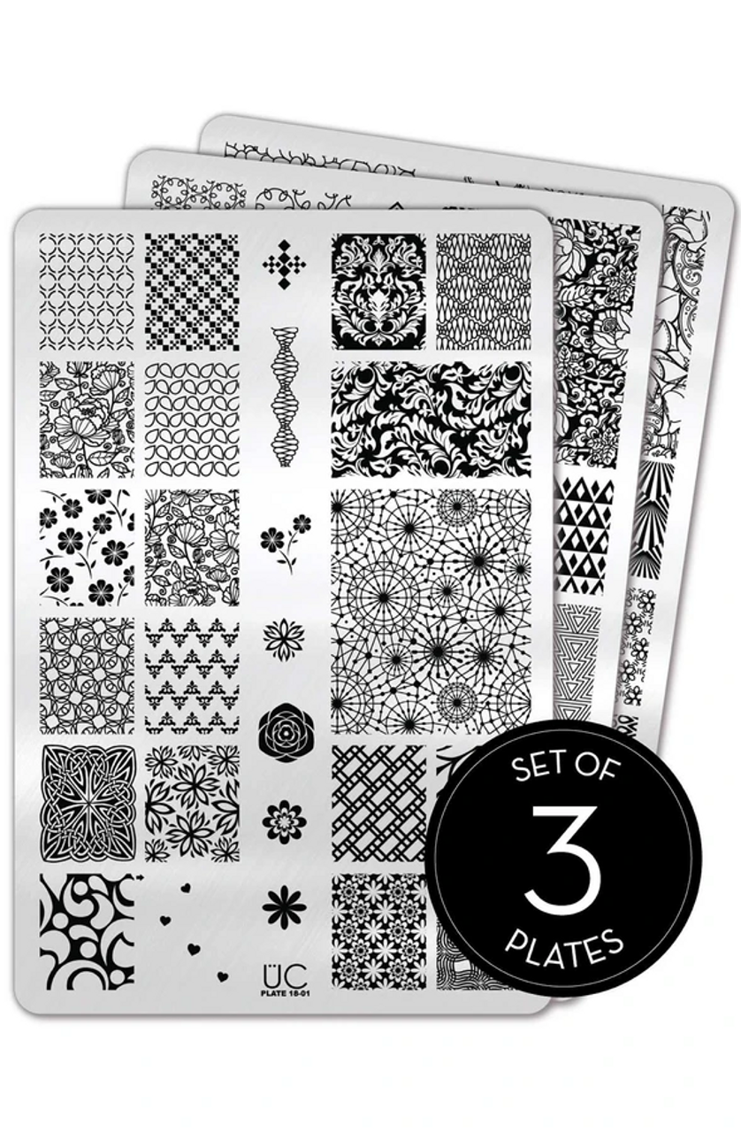 Uber Chic collection 18 nail stamping plates on .