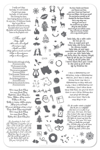Clear Jelly Stamper Caroling We Will Go! nail stamping plate. Available in the USA at www.lanternandwren.com.