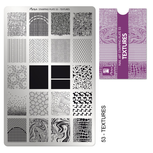 Moyra Textures stamping plate, #53. Available at www.lanternandwren.com.
