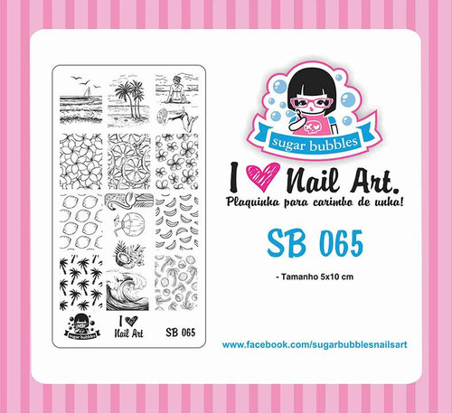 Sugar Bubbles SB065 nail stamping plate, available in the USA at www.lanternandwren.com.