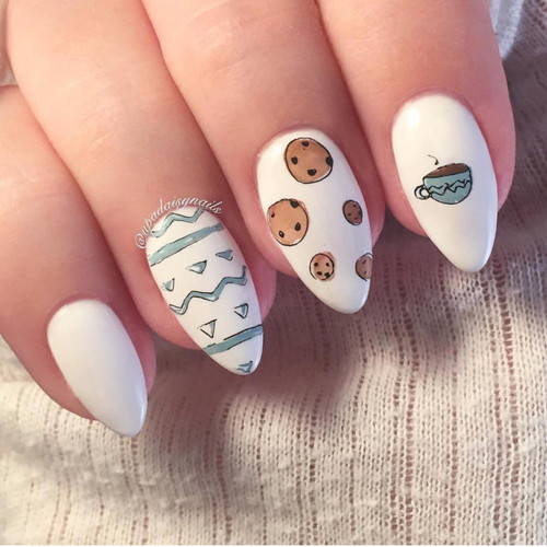 Clear Jelly Stamper Summer Drinks and Fruits Doodle nail stamping plate, available at www.lanternandwren.com.