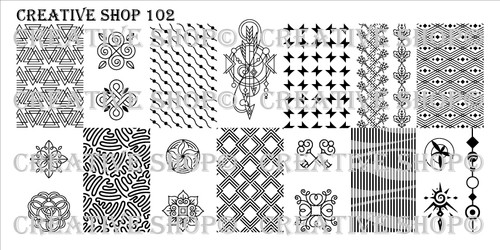 Creative Shop Stamping Plate 102.  Available at www.lanternandwren.com.