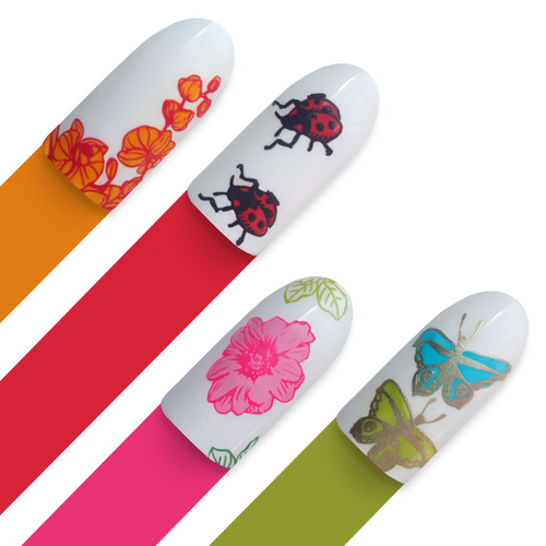 Moyra Footprints stamping plate, #67. Available at www.lanternandwren.com.