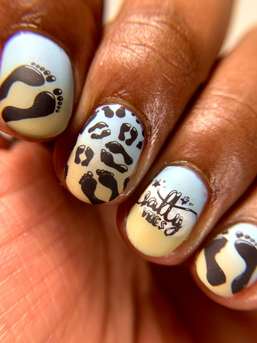 Girls Just Wanna Have Sun nail stamping plate. Available exclusively at www.lanternandwren.com.