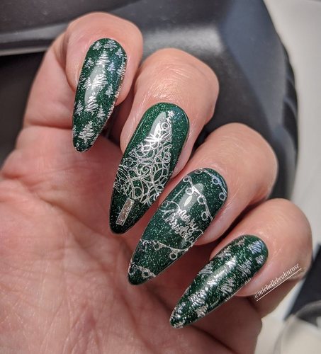 Most Wonderful Time Christmas nail stamping plate by Lantern & Wren. Available exclusively at www.lanternandwren.com.