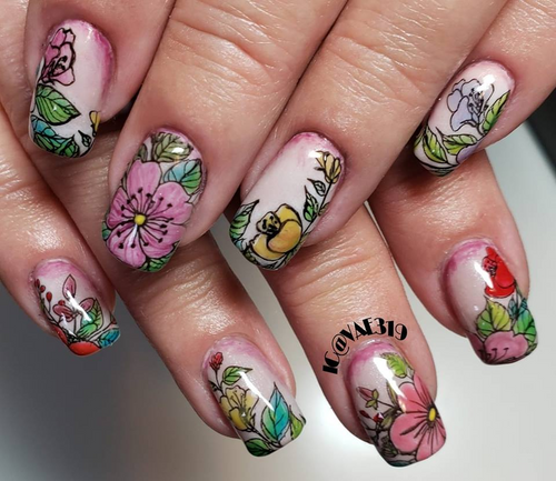 Moyra Footprints 2 stamping plate, #70. Available at www.lanternandwren.com.