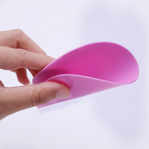 Pink Circular Silicone Mat for Nail Art. Available at www.lanternandwren.com.