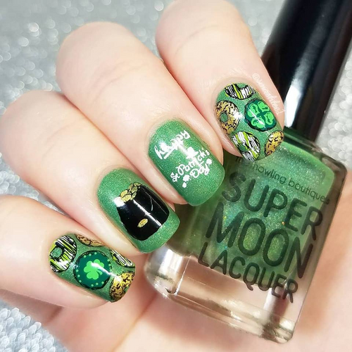 Stamp All Clover - Mini Nail Stamping Plate 