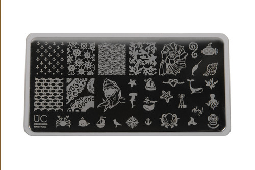 Nautical - Uber Mini Nail Stamp Plate