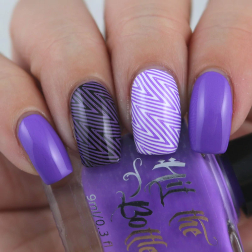 Party all the Time, neon purple nail stamping polish, available in the USA at www.lanternandwren.com.