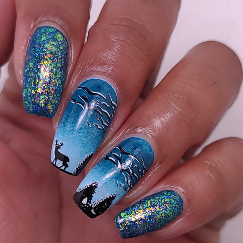 Layers of Nature Lantern & Wren nail stamp plate, available at www.lanternandwren.com.