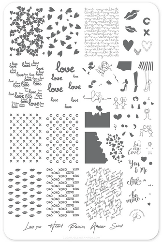 Love is 14, Valentines Nail Stamping Plates