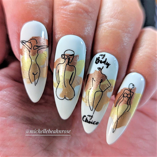 Lesly Art Lines nail stamping plate. Available at www.lanternandwren.com.
