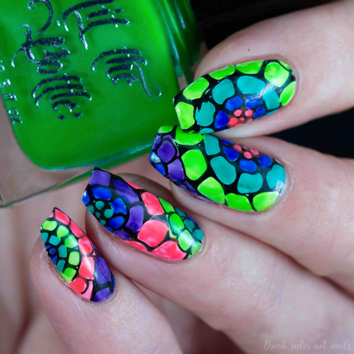 Sourpuss Lime Green Jelly Shot sheer nail polish. Available at www.lanternandwren.com.