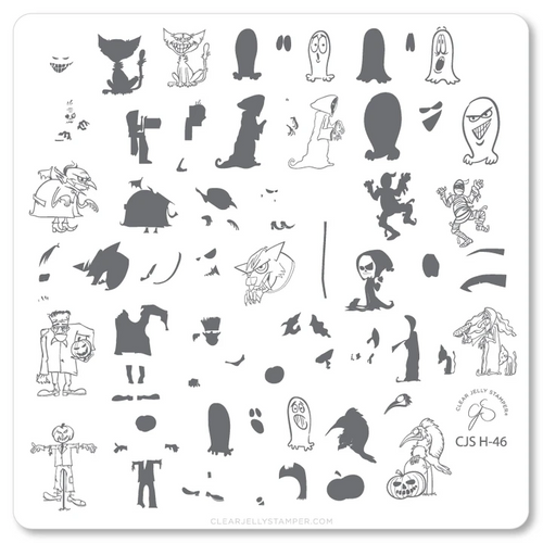 Clear Jelly Stamper Witches Brew stamping plate, available at www.lanternandwren.com.