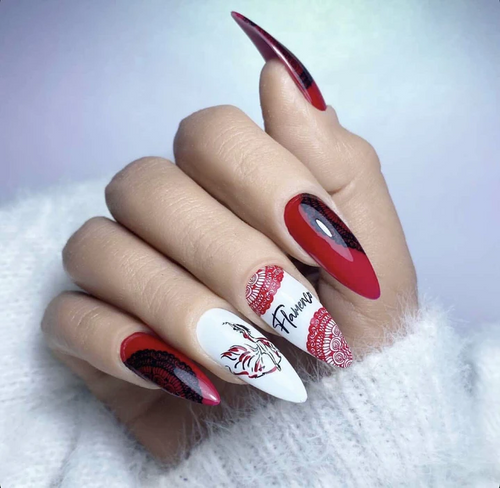 Dance with Spain nail stamping plate by Clear Jelly Stamper, available at www.lanternandwren.com.