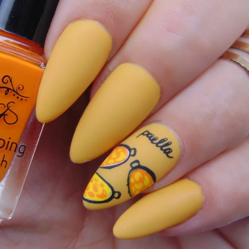 I Love Spain nail stamping plate by Clear Jelly Stamper, available at www.lanternandwren.com.