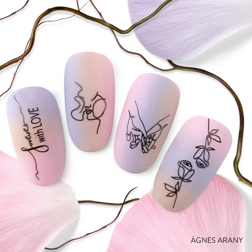 Moyra 102, Fine Lines nail stamping plate. Available at www.lanternandwren.com.