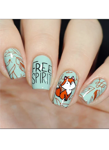 Boho Chic - UberChic Nail Stamping Plate, available at www.lanternandwren.com.