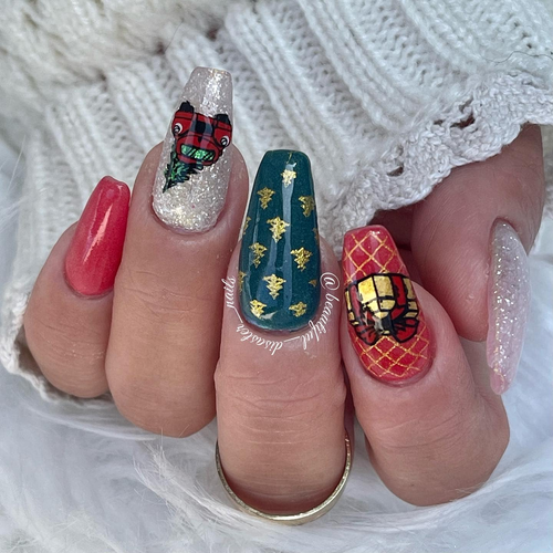 Gnome Place Like Home Lantern & Wren nail stamp plate, available at www.lanternandwren.com.