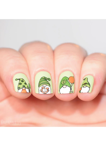 St. Patrick's Day 5 Uber Mini Nail Stamp Plate by Uber Chic, available at www.lanternandwren.com.