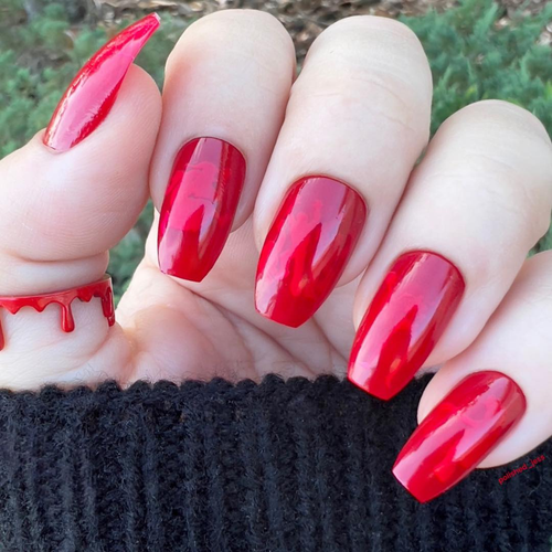 Fright Night scary nail stamping plate by Lantern & Wren. Available exclusively at www.lanternandwren.com.