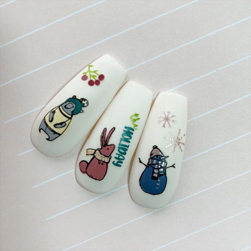 The Holiday nail stamping plate, available at www.lanternandwren.com. 