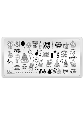 Designer Mickey Nail Stamping Plates FG-59