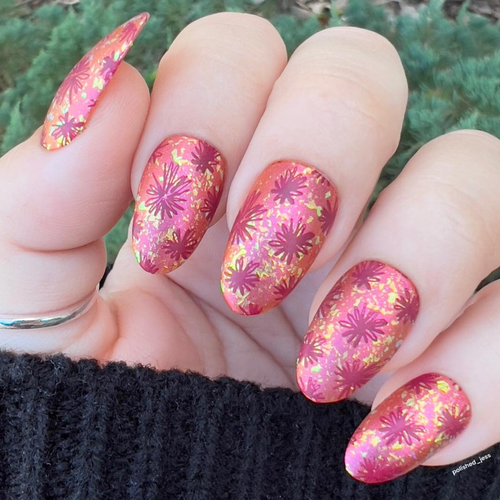 Backgrounds 3 nail stamping plate. Available exclusively at www.lanternandwren.com.