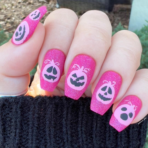 Build Your Own Jack O Lantern nail stamping plate, available exclusively at www.lanternandwren.com.