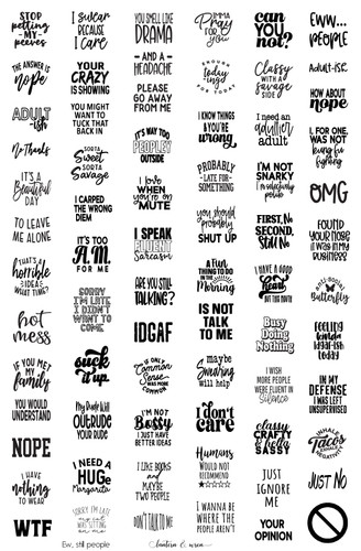 Ew, People nail stamping plate by Lantern & Wren. Available exclusively at www.lanternandwren.com.