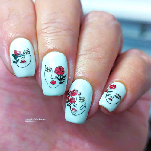 Life Lines Lantern & Wren nail stamp plate, available at www.lanternandwren.com.