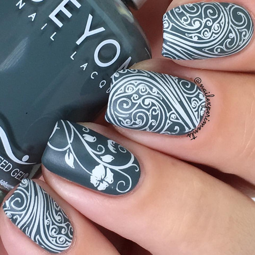 Hit the Bottle Stamping Polish Snowed In, in the USA at www.lanternandwren.com