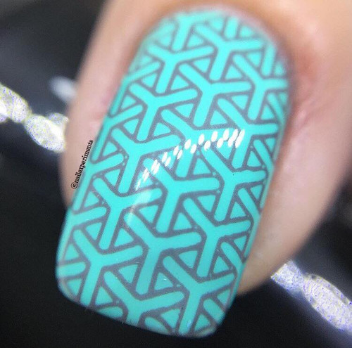 Hit the Bottle Looking for Mr. Grey stamping polish, in the USA at www.lanternandwren.com.