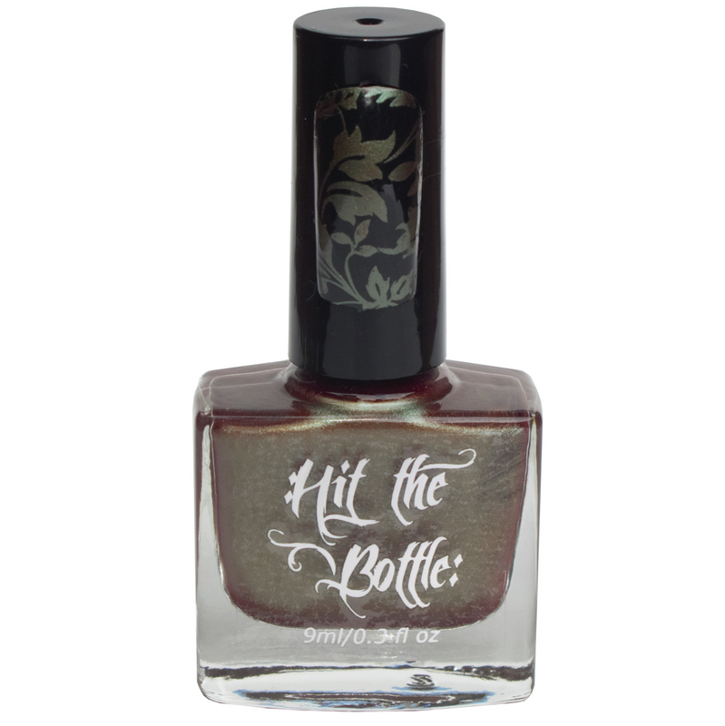 The Drunken Elf, Hit the Bottle stamping nail polish. Available at www.lanternandwren.com.