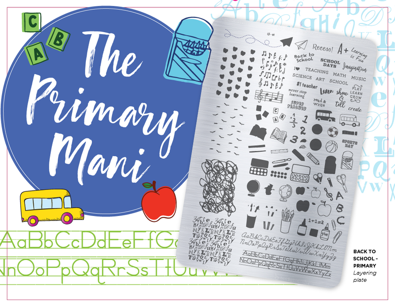 Back to School Scholastic (CjS-42) - Clear Jelly Stamping Plate – LuvNailz