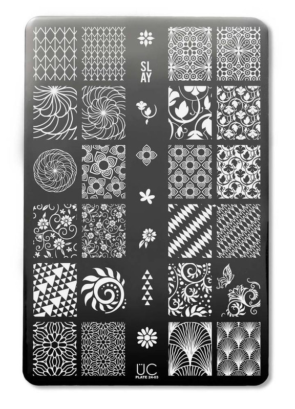 Uber Chic Stamping Plates for Nail Art - Collection 24
