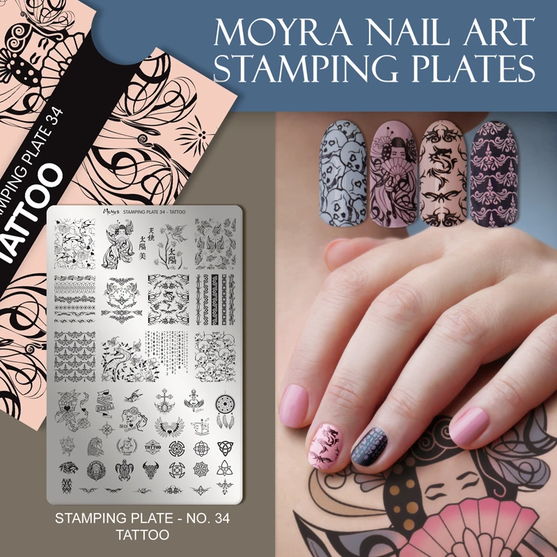 34 Tattoo Moyra Stamping Plate