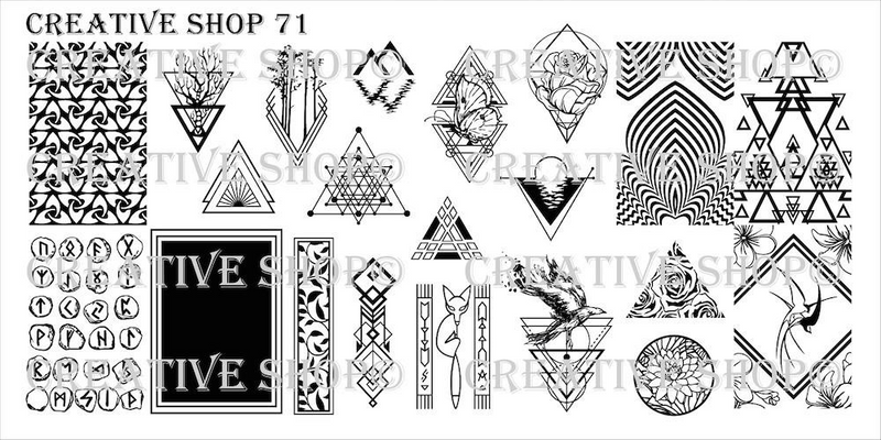 Creative Shop Stamping Plate 71.  Available at www.lanternandwren.com.