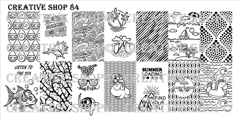 Creative Shop Stamping Plate 84.  Available at www.lanternandwren.com.